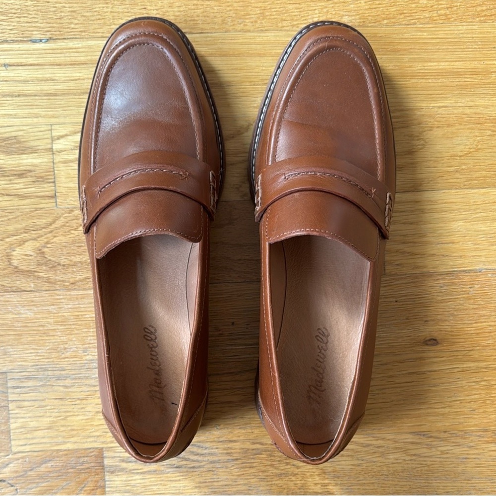 Madewell Corinne Lugsole Leather Loafer - Dried Maple (Brown)